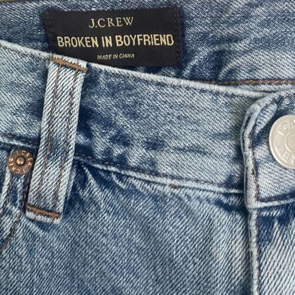 J. Crew Broken In Boyfriend Jeans Blue 25 - Picture 4 of 12